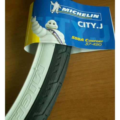Pneumatiques Pour Cycles 550x35A Michelin City J Noir à Flanc Blanc - Confort - ETRTO 37-490 3 Pneumatiques Pour Cycles 550x35A Michelin City J Noir à Flanc Blanc - Confort - ETRTO 37-490