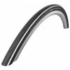Pneumatiques Pour Cycles 700x25c Schwalbe LUGANO II HS 471 Noir à Bande Blanche Tringle Rigide ETRTO 25-622
