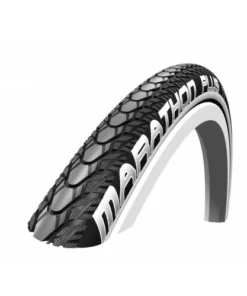 Pneumatiques Pour Cycles 22x1.00 Pneu Schwalbe HS440 MARATHON PLUS NOIR REFLEX - Black'n Roll - 550x25A - Tringle Rigide - ETRTO 25-489